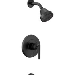 Moen UT2903EPBL Gibson M-CORE 2-Series 1-Handle Tub and Shower Trim Kit, Valve Required, Matte Black