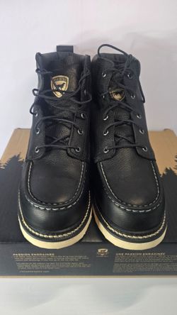 IRISH SETTER ASHBY 6" BLACK LEATHER SAFETY TOE BOOTS