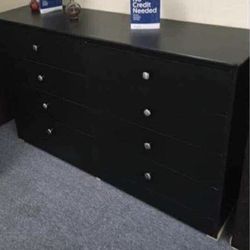 Black 8 Drawer