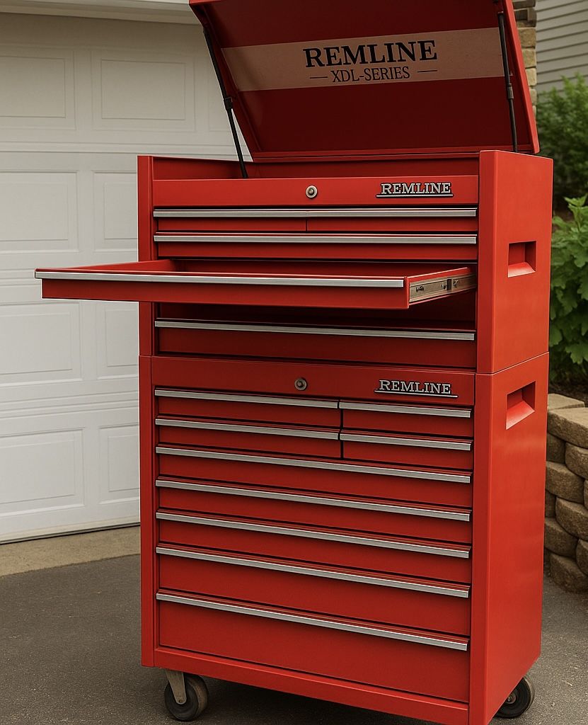 π₯ Remline XQL Series Heavy-Duty Tool Chest β Top & Bottom Combo | Steel Build | 2 Keys | Shop-Ready