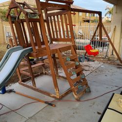 Playground Park Set, Swing Set With Slide