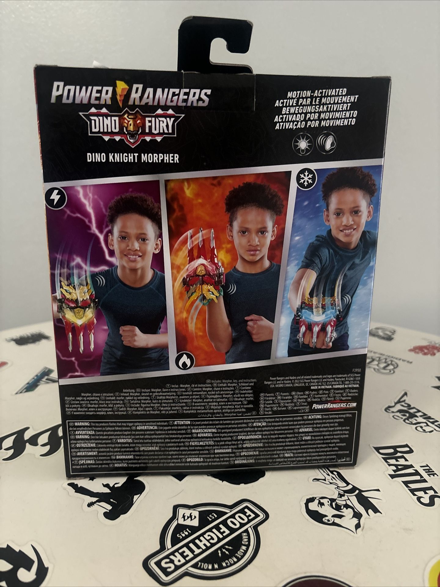 Hasbro Power Rangers Dino Fury Dino Knight Morpher Motion Activated Lights Sound