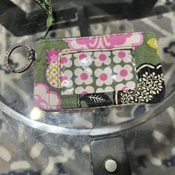 VERA BRADLEY COIN POCKET KEY RING EUC