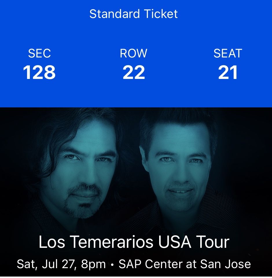 2 Temerarios Tickets