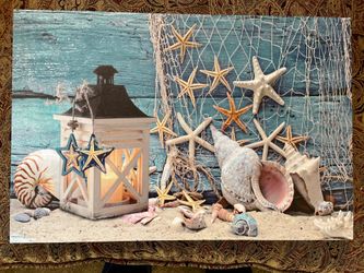 Twinkle Light Seaside Painting 