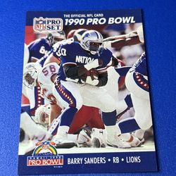 1990 Pro Set Barry Sanders Pro Bowl #413 HOF 