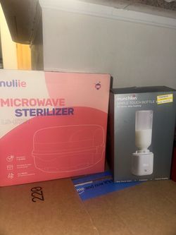 Nuliie microwave sterilizer and munchkin bottle warmer