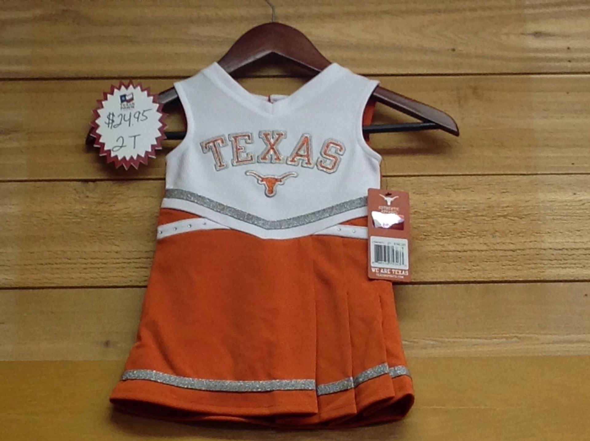 Texas Longhorns cheer dress size 2t**NEW** w/tag