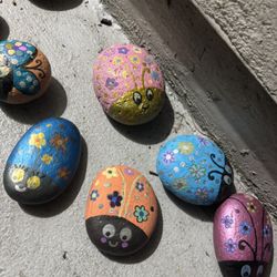Customized Self painted rocks