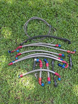Braided engine hoses