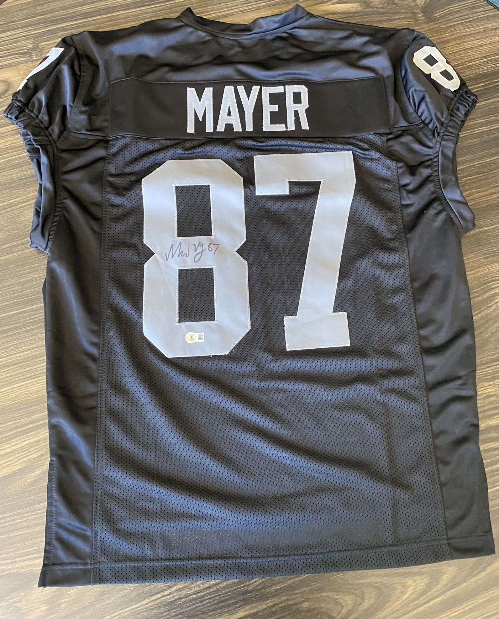 Michael Mayer Raiders Autographed Jersey