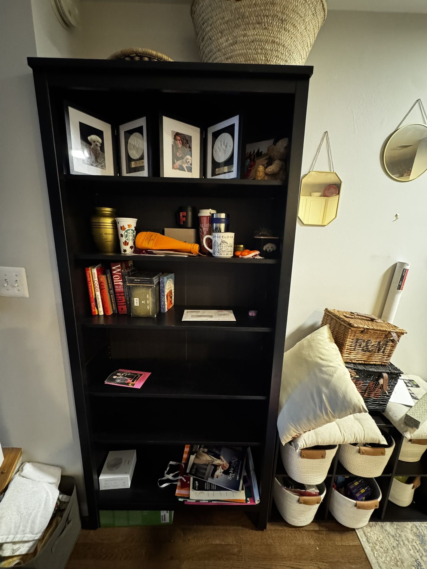 IKEA HEMNES Bookcase - Black-Brown