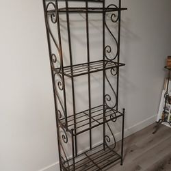 Indoor/Outdoor Heavy duty Metal 4 stage shelf unit