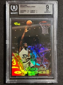 1994 Classic Shaquille O'Neal SP /24900 SP Holofoil Orlando Magic BGS 9 MINT