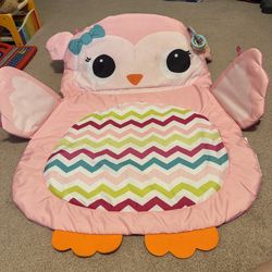 Bright Starts Owl Tummy Time Prop & Play Mat