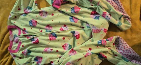 Girls Zip Up Pajamas