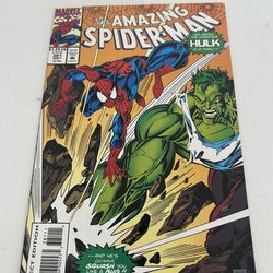 Amazing Spider-Man #381, Marvel Comics, 1993 Hulk Mark Bagley cover VF/NM