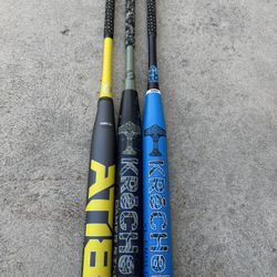 Worth Slowpitch softball bats in nice condition 34” 28oz bat