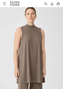 Eileen fisher Mock Neck Tank S