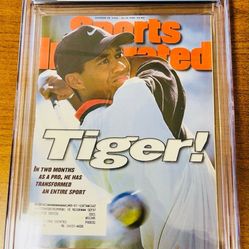 7.5 Graded Tiger Woods Sports Illustrated Magazine 
