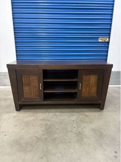 Rustic Solid Wood TV Stand | Entertainment Center | Fits TVs up to 52