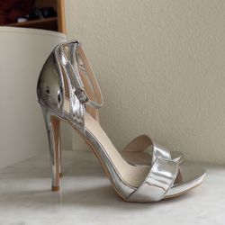 Silver High Heels 