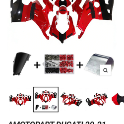 AMOTOPART DUCATI 20-21 PANIGALE V4 V4S RED BLACK FAIRING KIT
