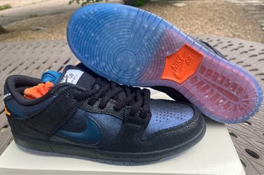 Size 9.5 Nike SB Dunk Low Pro Bluetile Skateboards Blue Marina Orange IQ1323-001