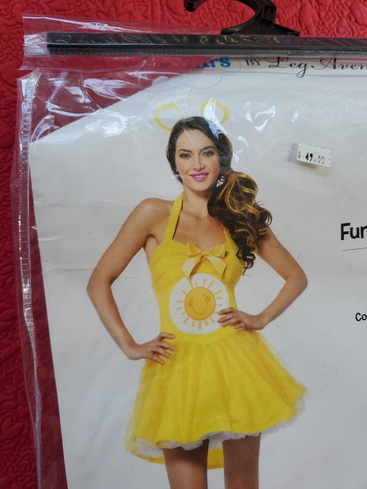 Funshine Bear Care Bear Leg Avenue Yellow Dress Halloween Costume