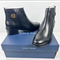 Cole Haan Boots Wallis Black Leather size 9