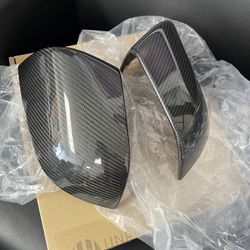 2018 2023 Tesla Model 3 Real Carbon Fiber Covers Side Mirror