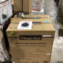 Magic Chef 23.4 in. 2.7 cu. ft. White All in One Ventless and Washer Dryer Combo