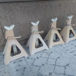 4 Car Jack Stands. Heavy Duty, 6 Ton Per Pair