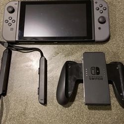Grey Nintendo switch