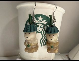 Starbucks earrings