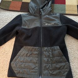 Columbia Boys Fleece Hooded Jacket . Size S