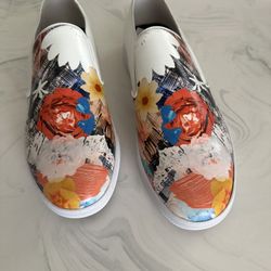 Beautiful Designer NEW men Leather Slip-on Sneakers 9” Robert Graham