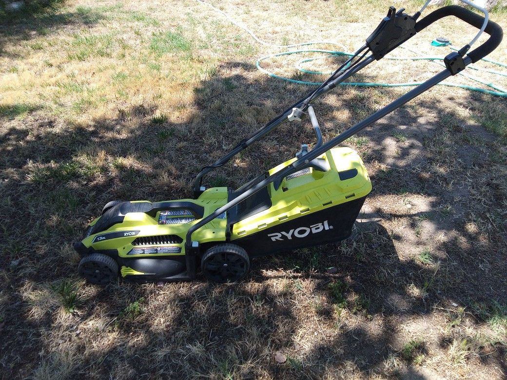 $60 Firm.. Compact 13in Ryobi Corded. Mower Yes It's Still Available