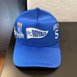 Topps Lids Mitchell & Ness George Brett Player Chase Tripled Up Pro Pinch Hat