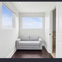 Gray Loveseat Sofa Bed 