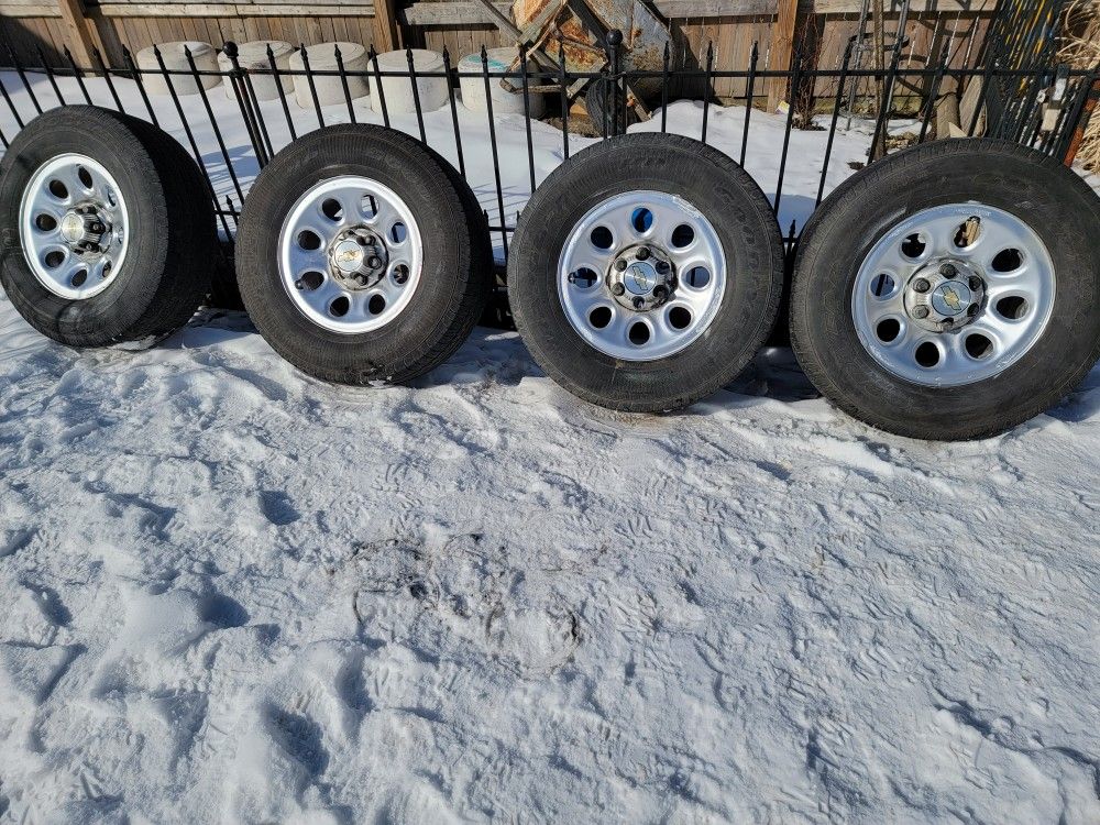 Silverado Factory 17" Steel Wheels