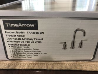 2 Bathroom Faucets- brushes nickel