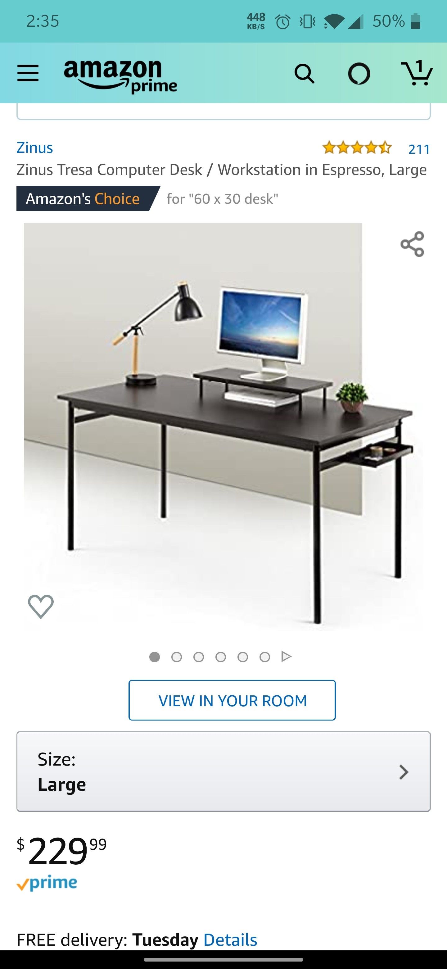 Used computer desk