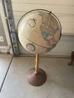 Vintage Globe Replogle 16” Diameter World Classic Series Stand Up Globe
