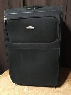 WINPARD ROLLING LUGGAGE BAG BLACK WITH HANDLE 22" X 14.5" X 8.5"