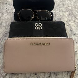 Wallet and Coach Glasses 