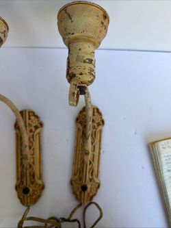 Antique fixtures, wall scones