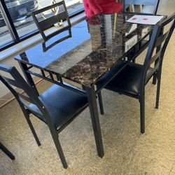 Table With 4 Chairs Brand New Set $199 Only 
