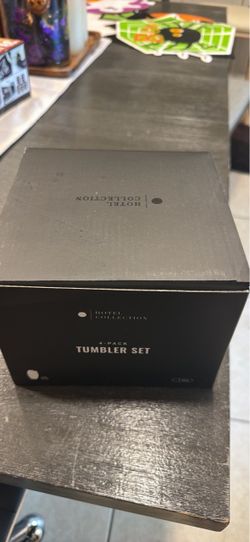 Hotel Collection 4-Pack Tumbler Set Gray