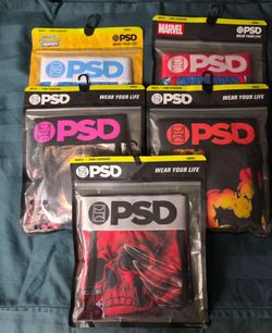 Mens PSD Boxer 5 Pair of Underwear Small